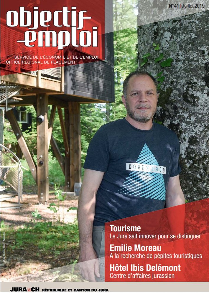 Couverture d'Objectif emploi, magazine du service de l'économie et de l'emploi du Canton du Jura