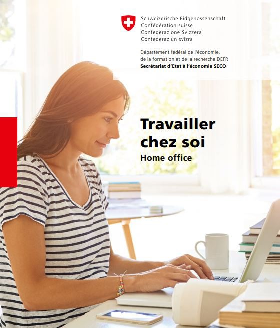 Travailler chez soi - Couverture de la brochure de recommandation du SECO