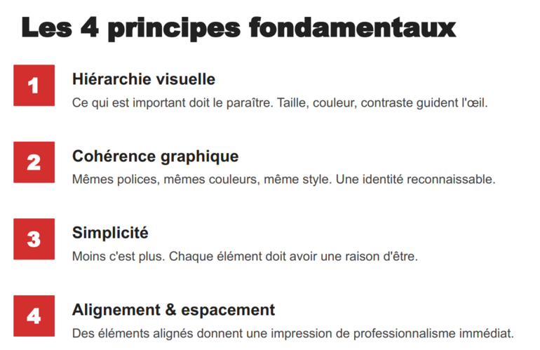4 principes fondamentaux de la production visuelle