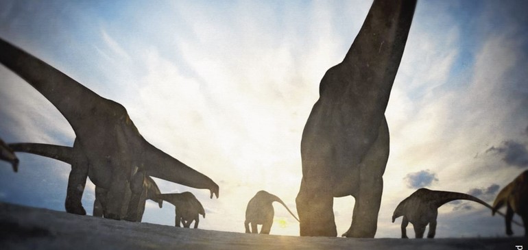 Voie verte dédiée aux dinosaures