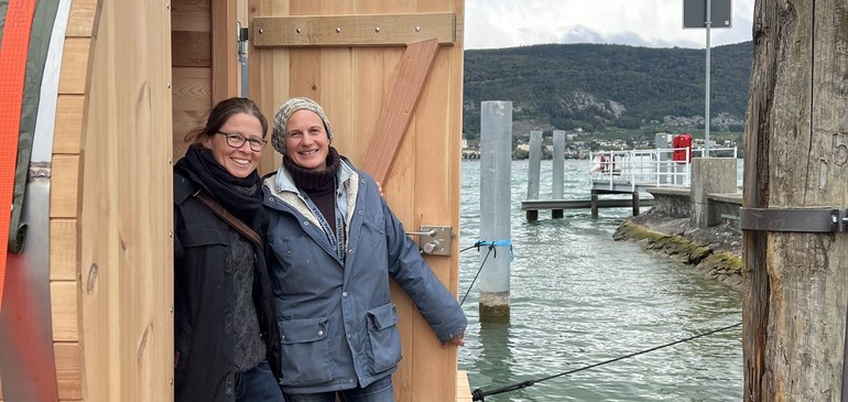 2ème sauna flottant à Erlach